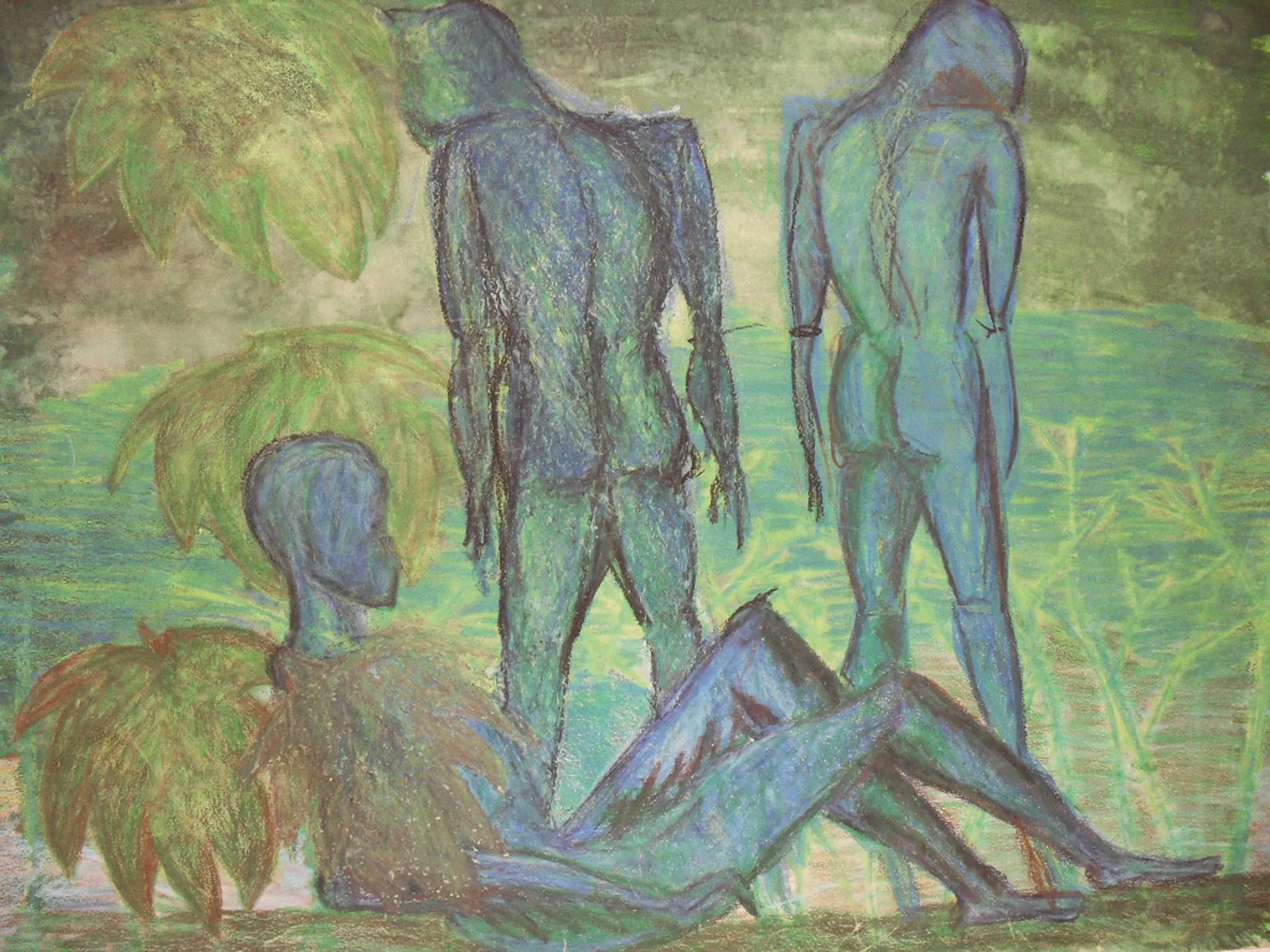 Blue Men — obra de Cristina Sevilla