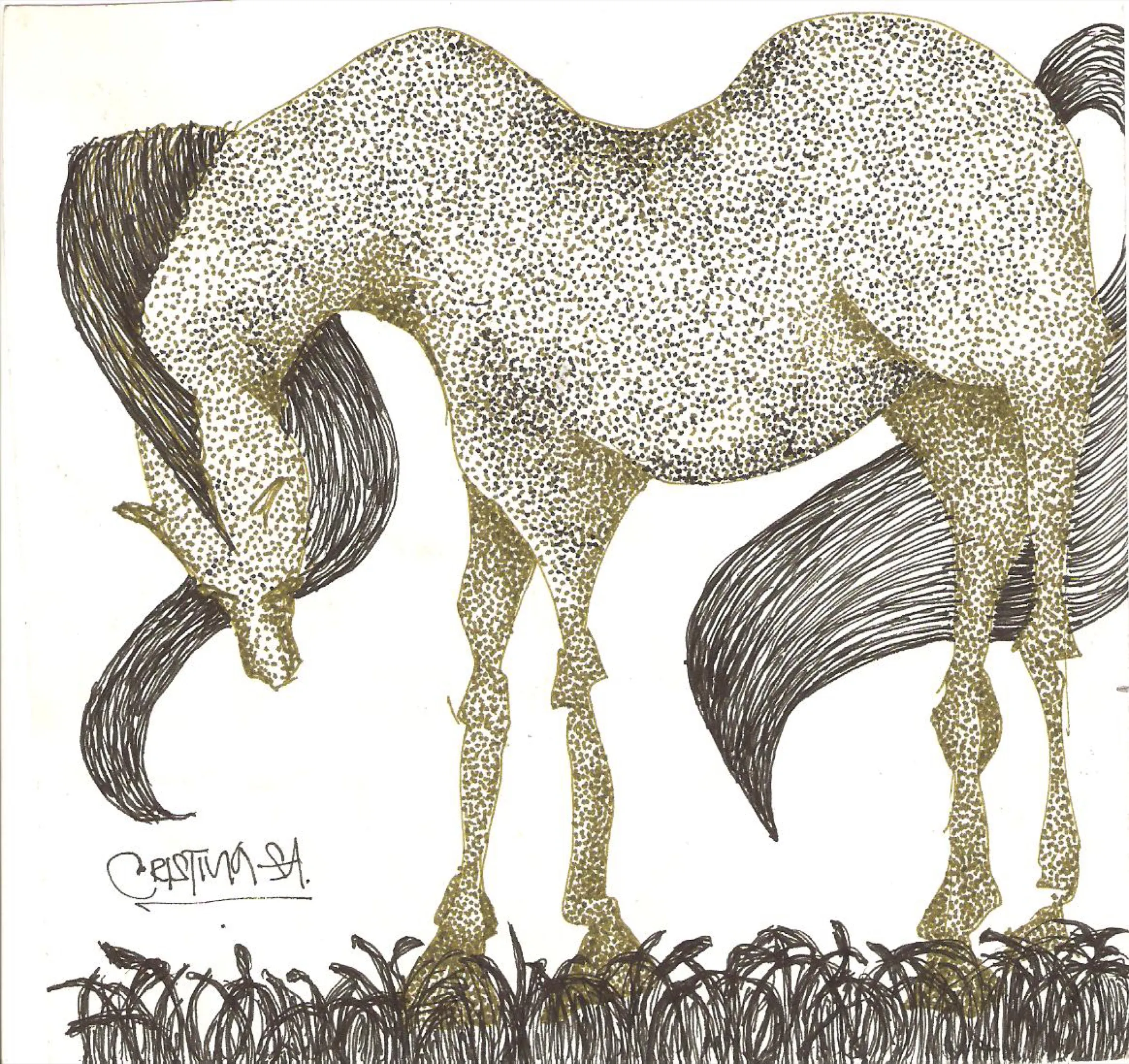 Curling Horse — obra de Cristina Sevilla