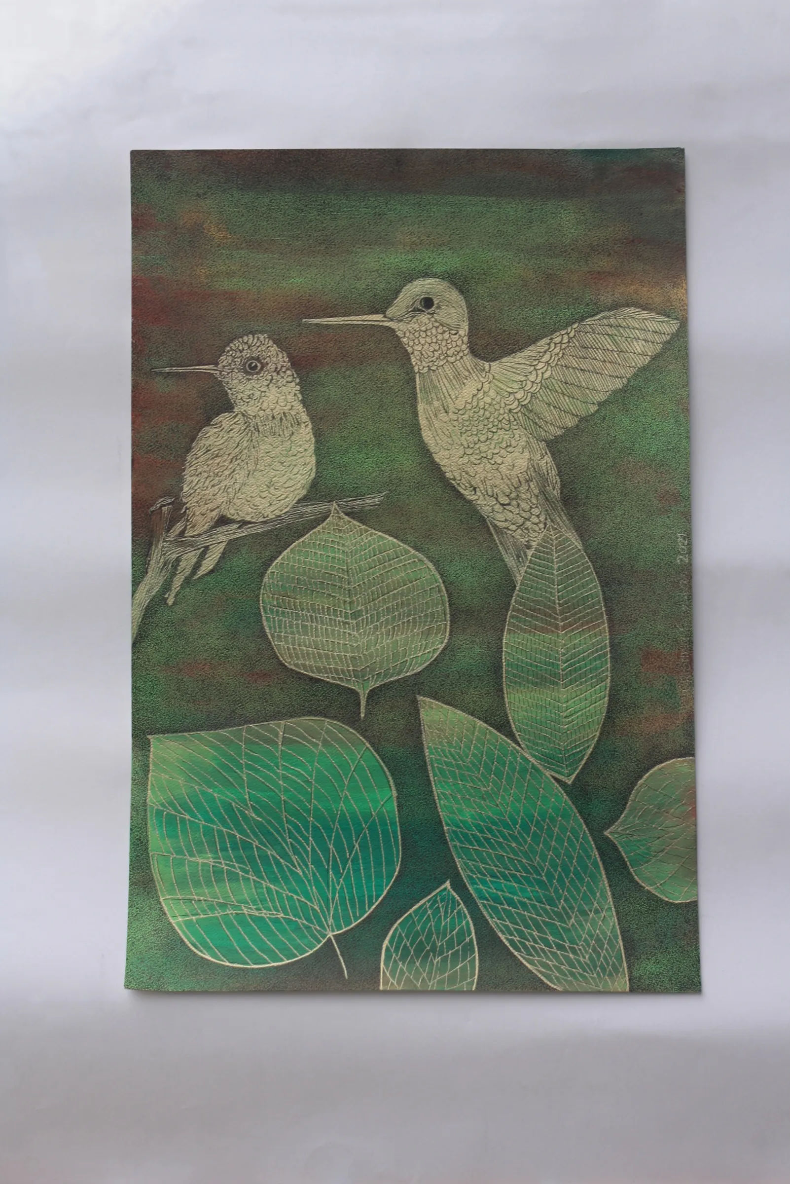 Golden Hummingbirds — obra de Cristina Sevilla