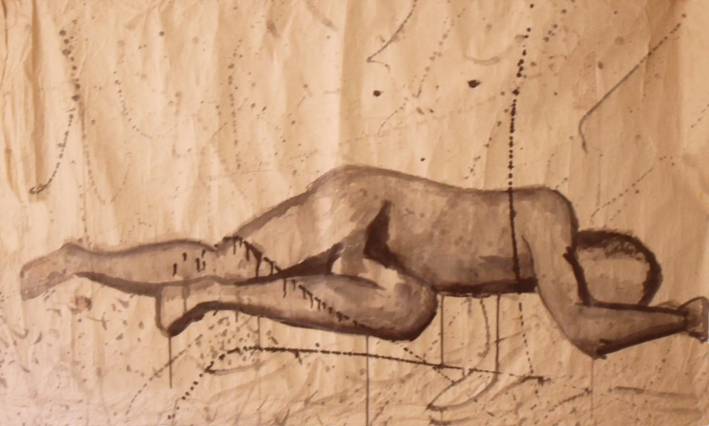 Hombre Acostado — obra de Cristina Sevilla